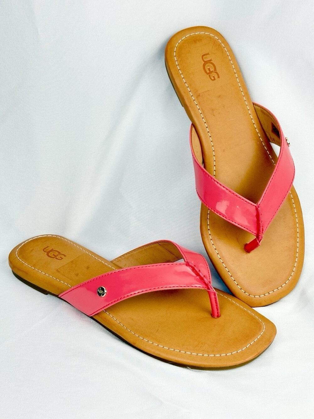 UGG Women’s Flip Flop Slide Sandals Coral Summer Casual Size US 8.5